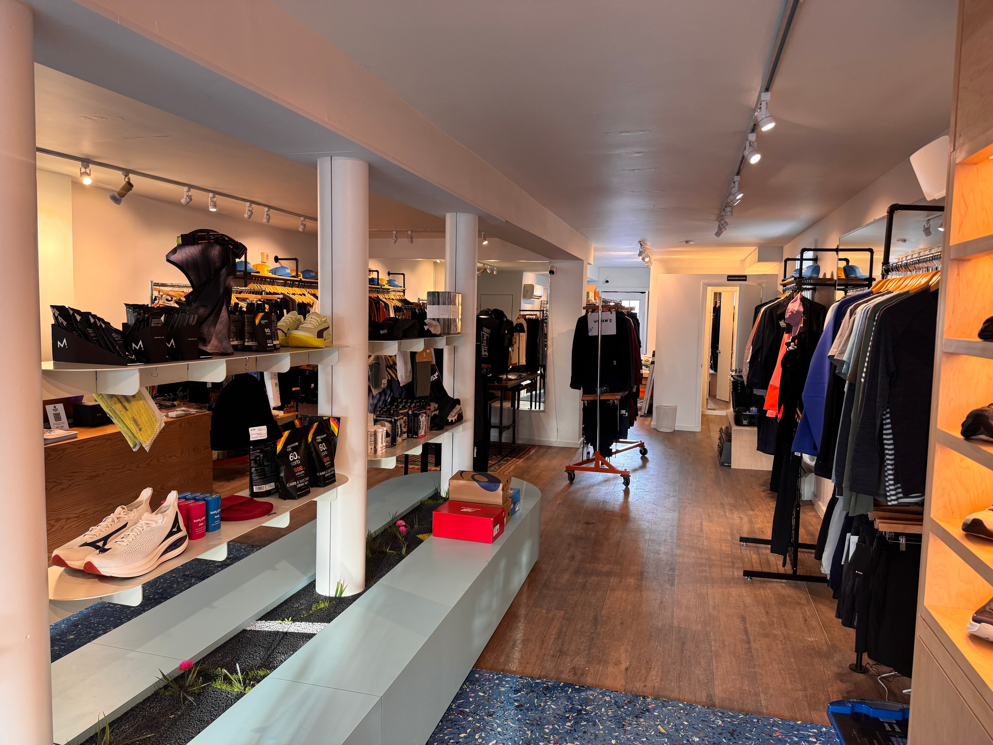 Neighbor Running store interior with shoes and apparel