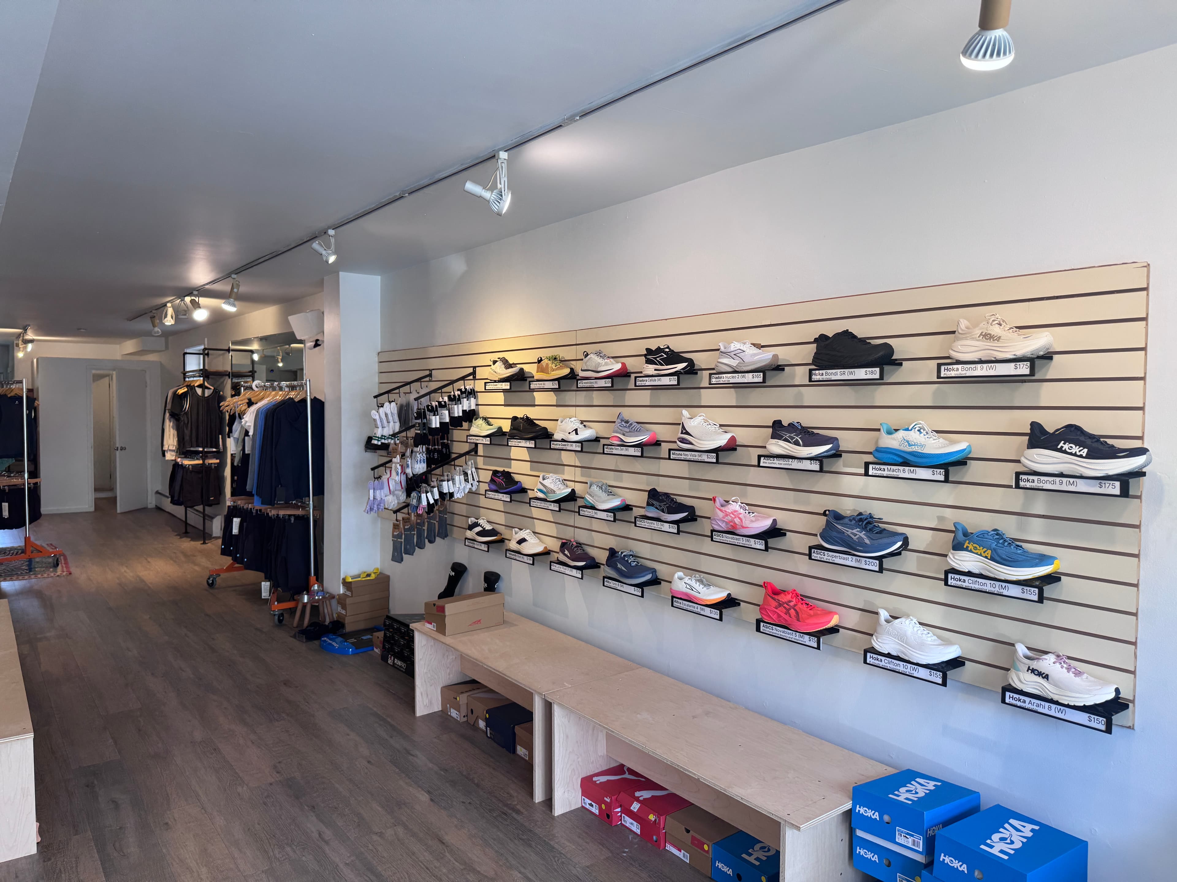 Neighbor Running shoe wall display